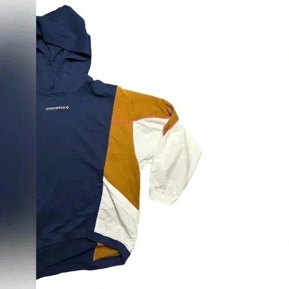 Converse Women's Blocked Alt Terrain Hoodie Midnight Navy Multi-Color Size XXL - Picture 5 of 7